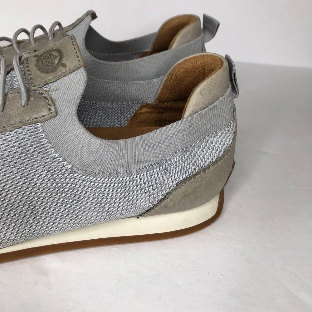 Born Handcrafted Footwear Gray Fabric Leather Accent Sneakers‎ 11.5M